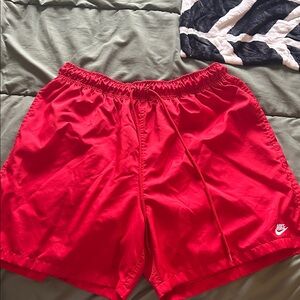 Nike Bright Red Sports Shorts or Swimming Trunks